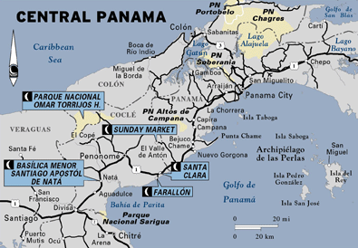 central panama map